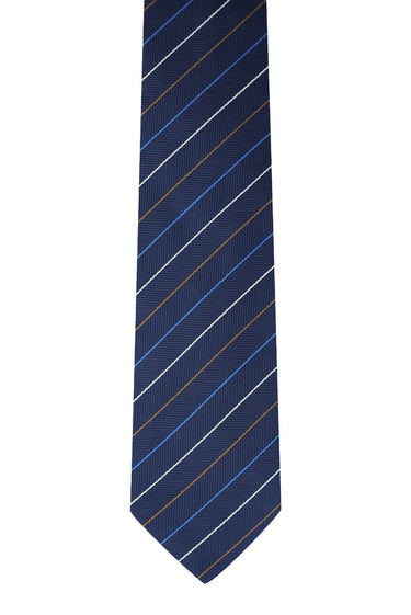  Koyu Lacivert Desenli Kravat