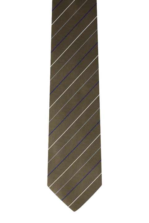 Koyu Kahve Desenli Kravat