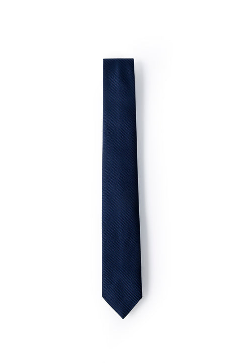 Koyu Lacivert Desenli Kravat