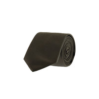 Koyu Kahve Desenli Kravat