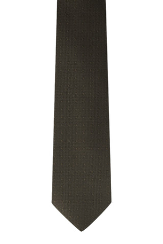  Koyu Kahve Desenli Kravat