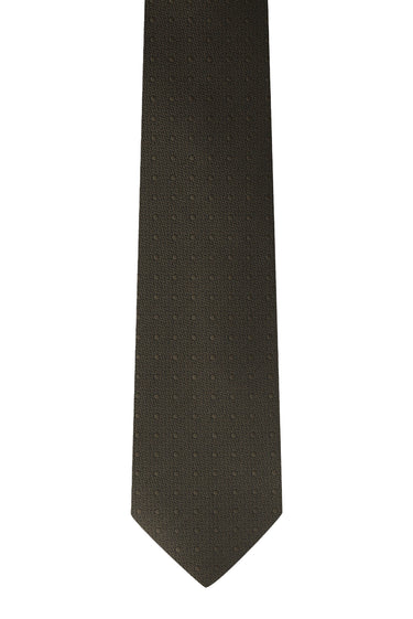  Koyu Kahve Desenli Kravat