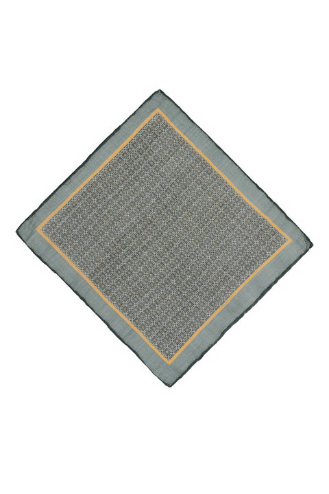 Koyu Yeşil Desenli Mendil