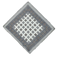 Orta Gri Desenli Mendil