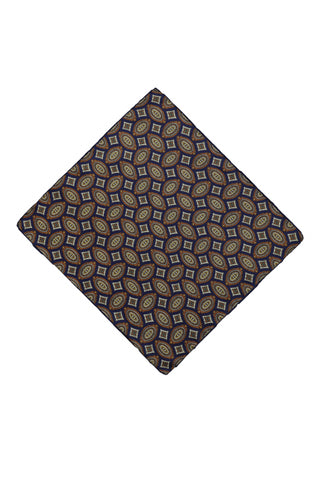  Koyu Lacivert Desenli Mendil