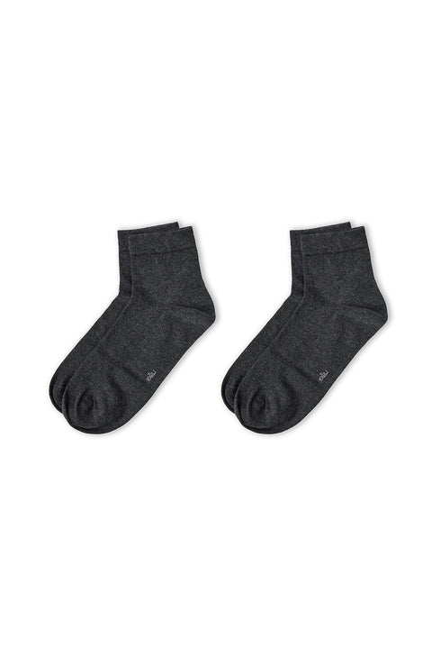 Dark Anthracite 2-Pack Low Cut Socks