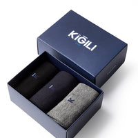 160 3'lü Bambu Karışımlı Düz Çorap Hediye Kutulu Set