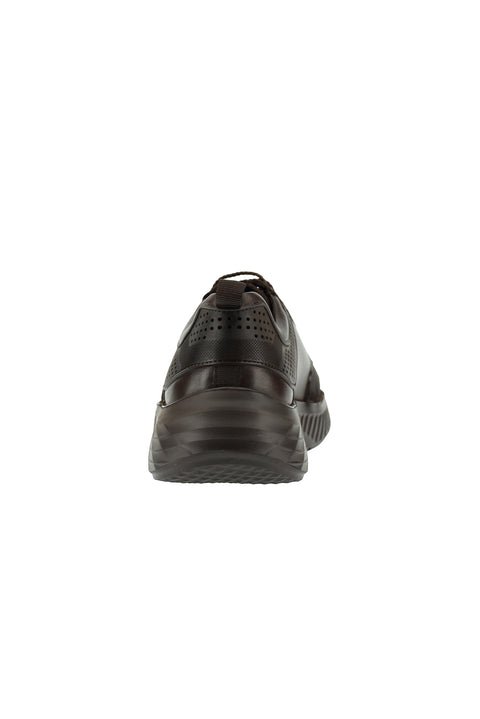 Koyu Kahve Spor Günlük Sneaker Deri Ayakkabı