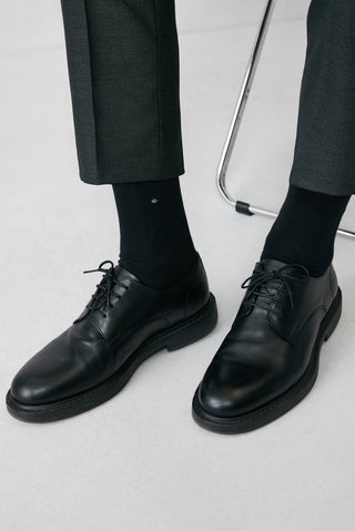  Siyah Smart Casual Deri Ayakkabı