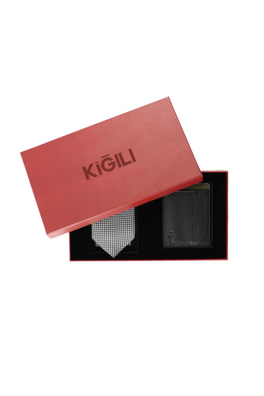  2'li Kravat & Kartlık Hediye Kutulu Set