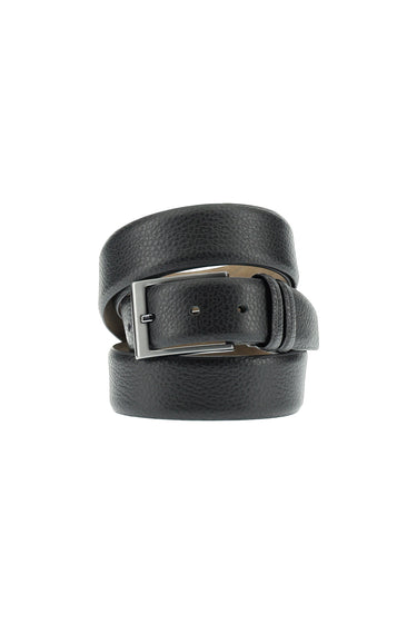  Siyah Desenli 3'lü Deri Kemer & Cüzdan & Kartlık Hediye Kutulu Set