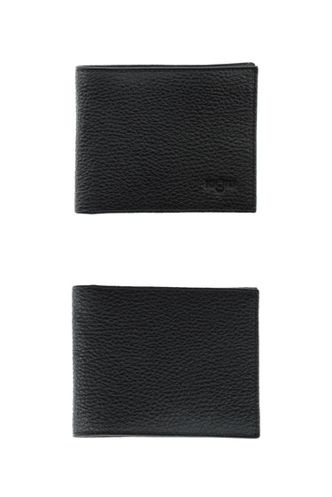 Siyah Desenli 3'lü Deri Kemer & Cüzdan & Kartlık Hediye Kutulu Set