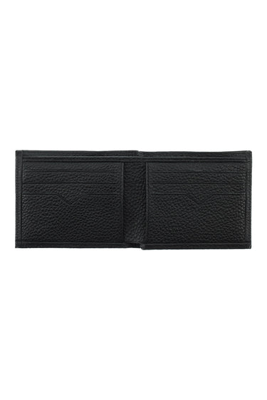 Siyah Desenli 3'lü Deri Kemer & Cüzdan & Kartlık Hediye Kutulu Set