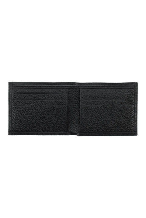 Siyah Desenli 3'lü Deri Kemer & Cüzdan & Kartlık Hediye Kutulu Set