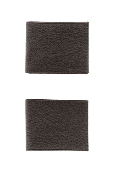 Orta Kahve Desenli 3'lü Deri Kemer & Cüzdan & Kartlık Hediye Kutulu Set