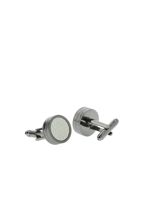 Metalik Gri Kol Düğmesi