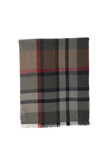  Orta Kahve İtalyan Desenli Yün Atkı