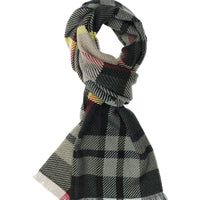 Sarı İtalyan Desenli Yün Atkı