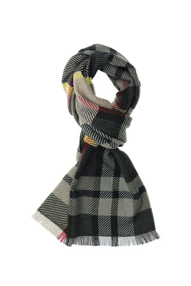  Sarı İtalyan Desenli Yün Atkı