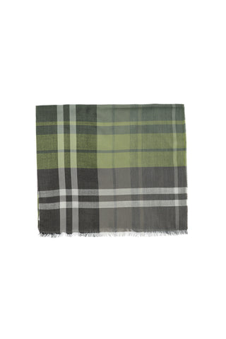  Küf Yeşili İtalyan Ekose Yün Atkı