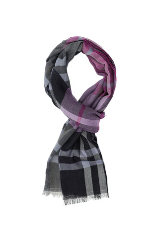  Toz Pembe İtalyan Ekose Yün Atkı