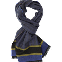 Orta Gri İtalyan Desenli Yün Atkı