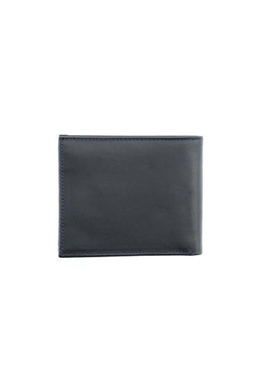 Koyu Lacivert Erkek Kartlık Bölmeli Deri Cüzdan