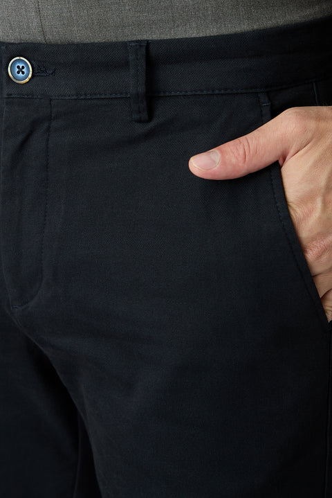 Dark Navy Relaxed Fit Cotton Sweatpants