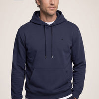 Koyu Lacivert Kapüşonlu Regular Fit Pamuklu Cepli Sweatshirt