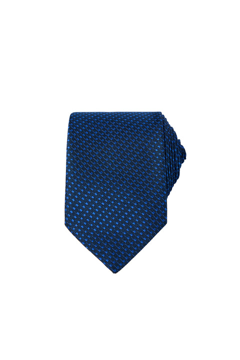 Sax Blue Aarmür Patterned Tie (7.5 cm)