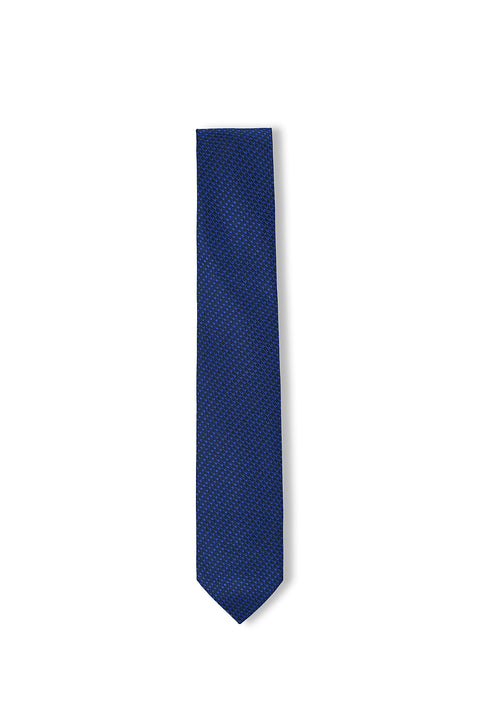 Sax Blue Aarmür Patterned Tie (7.5 cm)