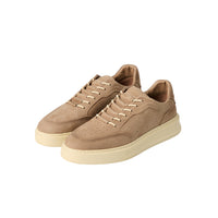 Medium Mink Lace-Up Sneaker Leather Shoes
