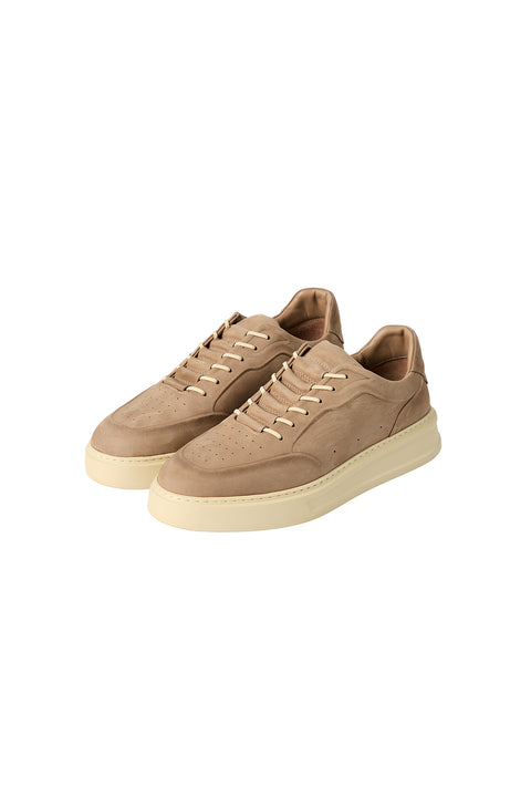 Medium Mink Lace-Up Sneaker Leather Shoes