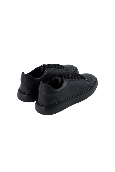 Siyah Memory Foam EVA Taban Rahat Konforlu Günlük Spor Sneaker Ayakkabı