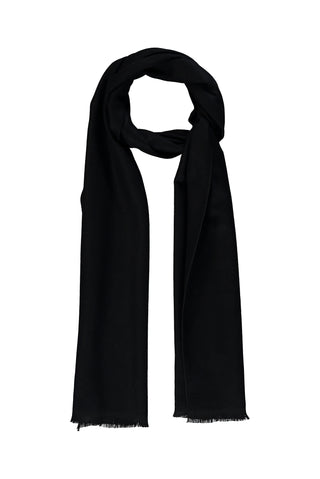  Siyah Düz Atkı (35*190 cm)