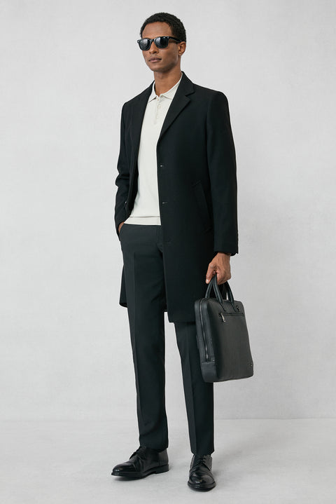 Taş Regular Fit Düğmeli Polo Yaka Triko Kazak