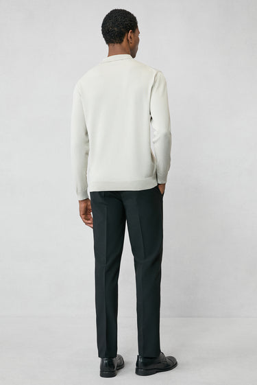 Taş Regular Fit Düğmeli Polo Yaka Triko Kazak