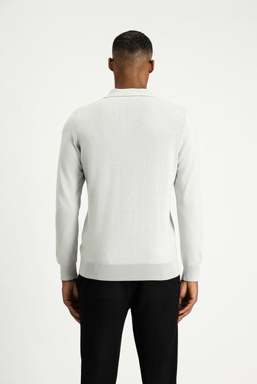 Taş Polo Yaka Regular Fit Pamuklu Triko Kazak