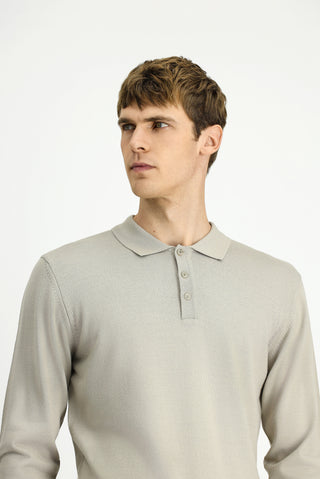  Taş Polo Yaka Regular Fit Yünlü Triko Kazak