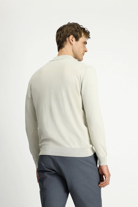 Taş Regular Fit Yarım Balıkçı Yaka Fermuarlı Triko Kazak