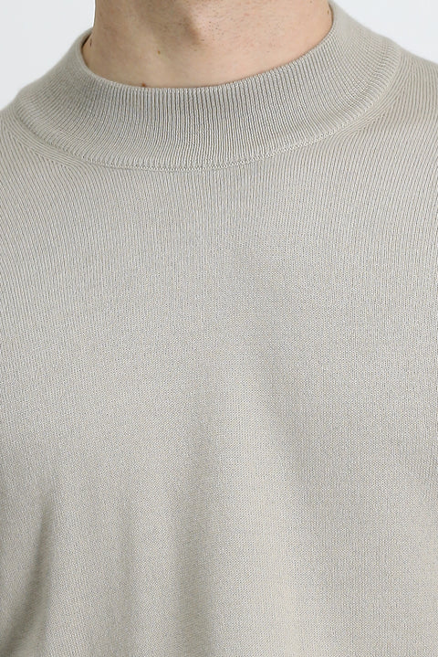 Taş Yarım Balıkçı Yaka Regular Fit Yünlü Basic Örme Triko Kazak