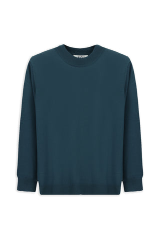  Koyu Yeşil Yarım Balıkçı Yaka Regular Fit Yünlü Triko Kazak