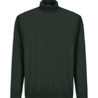 Asker Haki Balıkçı Yaka Regular Fit Sıcak Tutan Yünlü Triko Kazak