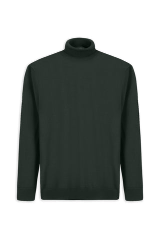  Asker Haki Balıkçı Yaka Regular Fit Sıcak Tutan Yünlü Triko Kazak