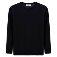 Koyu Lacivert Bisiklet Yaka Regular Fit Triko Kazak