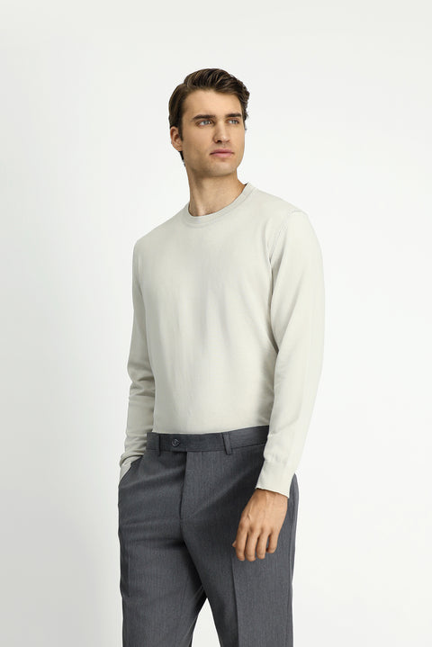 Taş Bisiklet Yaka Regular Fit Triko Kazak