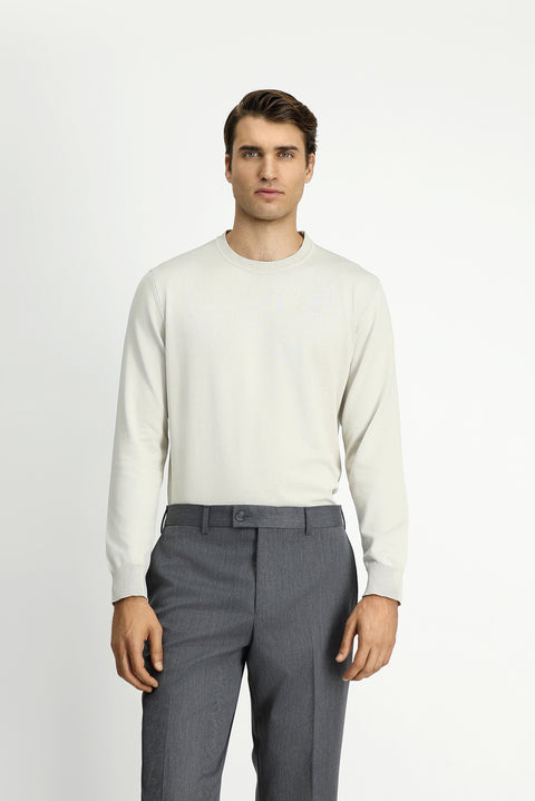 Taş Bisiklet Yaka Regular Fit Triko Kazak