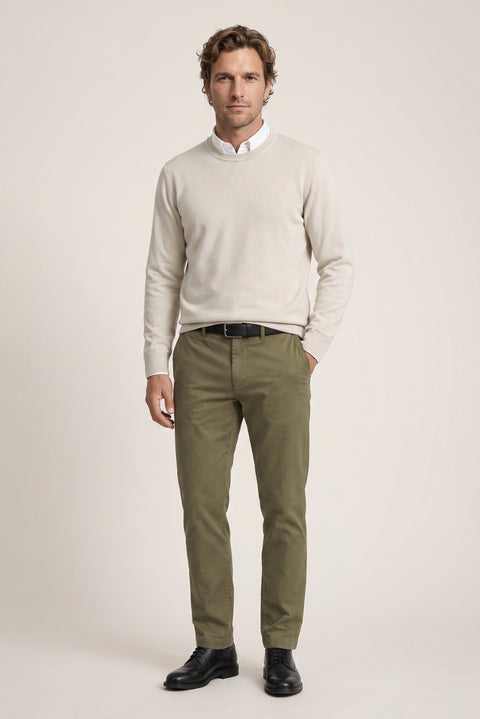 Taş Bisiklet Yaka Regular Fit Triko Kazak
