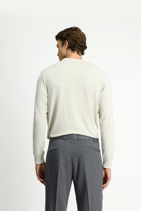 Taş Bisiklet Yaka Regular Fit Triko Kazak