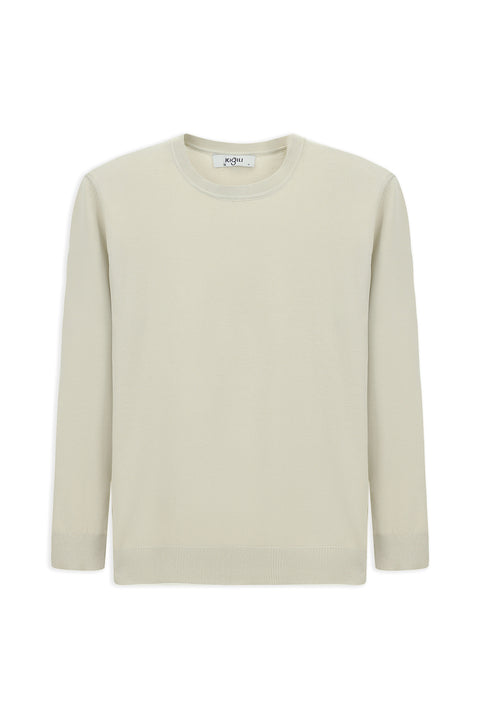 Stone Bicycle Collar Regular Fit Knitted Sweater